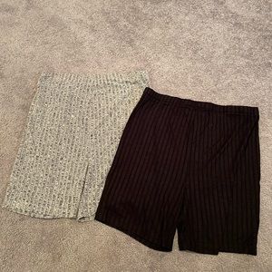 Maternity biker shorts